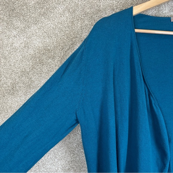 J Jill Cardigan Womens Small Blue Cotton Blend Long Sleeve Stretch- 9287* - Picture 8 of 12